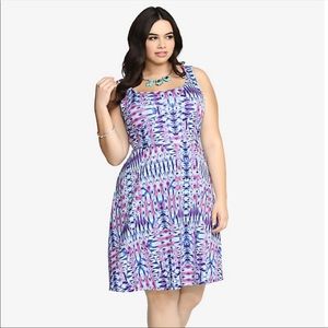 TORRID Ikat print scuba dress size 0